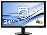 Philips Monitor 243V5LHSB Gaming Monitor per PC Desktop 23.6" LED Full HD, 1920 x 1080, 250 cd/m², 1 ms, HDMI, ...
