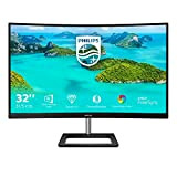 Philips Monitor Gaming 325E1C Monitor Curvo, Freesync 75 Hz, LCD da 32", 2K Quad HD 2560 x 1440 VA, 4 ...