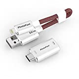 'Photofast Memories Cable Gen3, ultimatives USB 3.1 su Lightning Cavo di Ricarica con USB C Adattatore Rot 64GB MemoriesCable