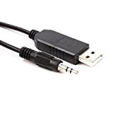 PL2303TA - Convertitore USB RS232 Adater a cavo jack stereo da 3,5 mm, 1,8 m