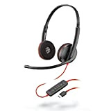 Plantronics Blackwire C3220 - Cuffie stereo con connettore USB-C, cancellazione del rumore, soundguard e braccio flessibile per microfono