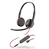 Plantronics Blackwire C3225 - Cuffie stereo con connettore USB-C e 3,5 mm, cancellazione del rumore, soundguard e braccio flessibile per ...