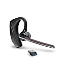 Plantronics Voyager 5200 UC Wireless Headset & Charging Case (Poly), Bluetooth Headset a orecchio singolo con microfono a cancellazione di ...