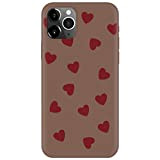 Pnakqil Cover iPhone 6 Plus / 6s Plus,Ultrasottile Morbida Silicone Protettiva Custodia Colore Candy Marrone Impermeabile Antiurto Disegni San Valentino ...