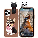 Pnakqil Cover per iPhone 7 Plus/iPhone 8 Plus, Silicone Custodia con Stereo 3D Design Cartoon Carina Lovely e novità Animal ...
