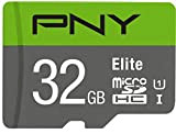 PNY Elite Scheda di Memoria microSDHC 32GB + Adattatore SD, Velocità di Lettura fino a 100MB/s, Classe 10 UHS-I, U1 ...