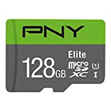 PNY Elite Scheda di Memoria microSDXC 128GB + Adattatore SD, Velocità di Lettura fino a 100MB/s, Classe 10 UHS-I, U1 ...