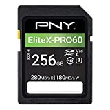 PNY Scheda di Memoria SDXC 256GB EliteX-PRO60 Class 10 U3 V60 UHS-II