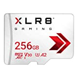 PNY XLR8 Gaming Scheda di memori microSDXC 256GB Classe 10 U3 V30 A2, Velocità di lettura fino a 100 MB/s, ...