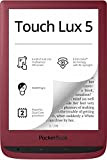 PocketBook e-Book Reader 'Touch Lux 5' (8 GB di memoria; Display E-Ink Carta Display da 6 pollici), SMARTlight; Wi-Fi), RubyRed