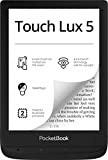 PocketBook e-Book Reader 'Touch Lux 5' (8 GB di memoria; Display E-Ink Carta Display da 6 pollici), SMARTlight; Wi-Fi), nero