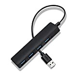 POHOVE Hub USB, 4 Porte USB Hub Ultra Sottile Portatile con 3 USB 2.0, 1 USB 3.0 per Windows XP/Vista/7/8/10,Macbook, ...