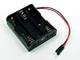 POPESQ® - Adattatore Batteria/Contenitore portabatterie Porta Pile/Battery Socket 3 x AA (R6) - BREADBOARD Connettore Dupont Compatibile Arduino #A1282