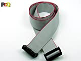 POPESQ® - IDC Cavo/Cable 20 Poli (2x10), Lunghezza cca. 120 cm / 1.2 m Long, Ribbon Cable #A1847