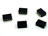 POPESQ® - Pezzi/PCS. 5 x Connettore Strip Line Femmina/Header 2 x 5 Poli/Pin 2.54mm PCB THT #A838