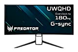 Predator X34S Gaming Monitor 34 pollici (schermo da 86 cm), QHD, 180 Hz OC DP, 144 Hz DP, 100 Hz ...