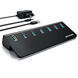 Primewire - Hub USB attivo a 7 porte - USB 3.2 Gen.1 - Con alimentatore - per PC Notebook Laptop ...