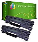 Printing Pleasure 2 Toner Compatibili CB435A 35A Cartuccia Laser per HP Laserjet P1005 P1006 P1007 P1008 P1009 - Nero, Alta ...