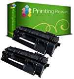 Printing Pleasure 2pz Toner Compatibile Nero per HP Laserjet P2050 P2053 P2054 P2055 P2055D P2055DN P2055X Canon LBP-6300DN LBP-6310DN LBP-6650DN ...