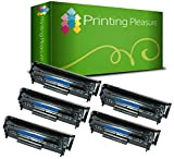 Printing Pleasure 5 Toner Compatibili Q2612A FX-10 703 Cartuccia Laser per HP LaserJet 1010 1012 1015 1018 1020 1022 3010 ...
