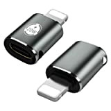 proAMEDEN Adattatore da USB C a i-OS [2 pezzi], da USB C femmina a maschio per i-OS, adattatore i-OS Supporto ...