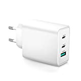 Probuk Caricabatterie 65W GaN USB C rapido a 3 porte PPS: PD3.0/QC4.0+/SCP/AFC Adattatore per MacBook Pro/Air, iPad Pro, iPhone 11/12/13/14/Pro ...