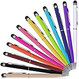 PROKING stylus003 - Pennino capacitivo e penna a sfera 2 in 1 per dispositivi touch screen, Multicolore, Confezione da 12 ...