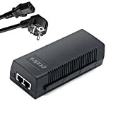 PTZlink 60W Gigabit PoE+ Injector, 60-watt PoE Power Supply, PoE++ Adapter, 48V-52V Max 60W, 10/100/1000Mbps RJ-45, IEEE 802.3af 802.3at Compatibile, ...