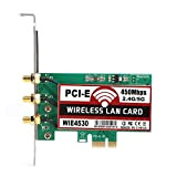 PUSOKEI Adattatore per Server di Rete Wireless Desktop 450 Mbps Scheda di Rete LAN PCI-E Dual Band 2.4G/5G con 3 ...