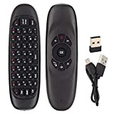 PUSOKEI Telecomando Air Mouse, Telecomando Smart TV Wireless 2.4G, Tastiera Mouse Fly Mouse Wireless Multifunzionale per Android TV Box/PC/Smart TV/Proiettore/HTPC