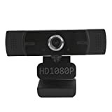 PUSOKEI Videocamera 1080P, Webcam HD con Microfono e Copriobiettivo, Videocamera per Computer USB, Grandangolo 90 °, Plug And Play, per ...