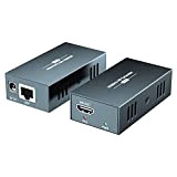 PWAYTEK - Extender HDMI 4K, Ultra HD 4K a 60Hz su Cat5e/Cat6/Cat7 fino a 50 m, estende audio e video, ...