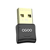 QGOO Adattatore Bluetooth 4.0, bluetooth adattatore Chiavetta Bluetooth Per PC Laptop Computer Desktop, Bluetooth Dongle per Cuffie/Altoparlanti/Tastiera Bluetooth, Supporta Windows ...