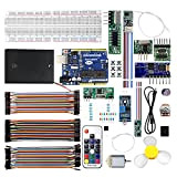 QIACHIP Kit starter basato su Arduino UNO R3 e scheda controller compatibile con Arduino IDE, incluso interruttore remoto wireless relè ...