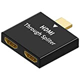QIANRENON Cavo adattatore HDMI Splitter 1 in 2 Out HDMI maschio a 2 Femmina Convertitori Estensori 1 a 2 Connettore ...