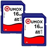 QUMOX 2x16GB SDHC 16GB Classe 10 UHS-I Scheda di Memoria Digitale sicura