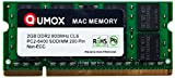 QUMOX MACMEMORY 2GB PC2-6300 PC2-6400 800MHz DDR2 SODIMM Memoria