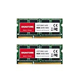 [RAM DDR3] Gigastone Computer portatile RAM 16GB (2x8GB) DDR3 16GB DDR3-1600MHz PC3-12800 Unbuffered Non-ECC 1.35V CL11 SODIMM RAM di Memoria ...