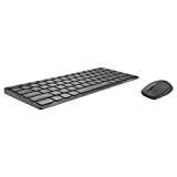 Rapoo 9600 m mouse tastiera wireless set desk set 1300 DPI sensore batteria ricaricabile design piatto in alluminio layout QWERTZ ...