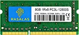 RASALAS 8GB 1Rx8 PC3L-12800S DDR3L 1600MHz SODIMM DDR3 1600 RAM 1.35V CL11 204-Pin PC3 12800 Memoria Laptop portatile