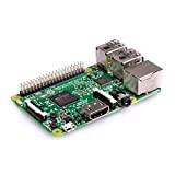Raspberry PI 3 Model B Scheda Madre CPU 1.2 GHz Quad Core, 1 GB RAM, 802.11n Wireless LAN, Verde/Argento