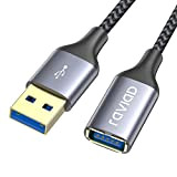 RAVIAD Cavo prolunga USB 3.0 2M, Cavo USB 3.0 A maschio e femmina 5Gbps Nylon prolunga Cavo USB 2 Metri ...