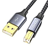 RAVIAD Cavo Stampante USB 2.0 [2M] Cavo USB Tipo A Maschio a Tipo B Maschio Cavetto Placcato in Oro per ...