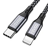 RAVIAD Cavo USB C a Lightning 1M [Certificato MFi] Cavo iPhone USB Tipo C in Nylon Carica Rapida Caricatore per ...