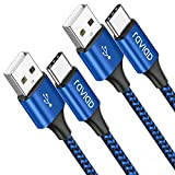 RAVIAD Cavo USB Type-C [2Pezzi, 1m], Cavo USB C Nylon Intrecciato Rapida Ricarica USB C per Samsung Galaxy S21/S10/ S9/A30/A40/A50/A70/A20e, ...