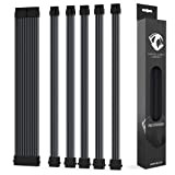 Reaper Cable Premiums - Sleeved PSU Extension Set - Aluminium Cable Combs - Power Supply Extensions - 1x 24 Pin/ ...