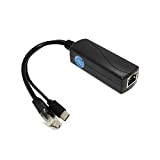 Revotech Gigabit Tipo C Poe Splitter 5V 2.4A Uscita, IEEE 802.3af Standard 10,100,1000 Mbps per Tipo C Charging Cable Porta ...