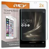 REY Pack 2X Pellicola salvaschermo per ASUS ZENPAD 3S 10 (9,7"), Pellicole salvaschermo Vetro Temperato 9H+, di qualità Premium Tablet