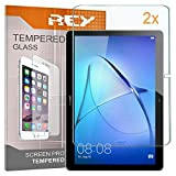 REY Pack 2X Pellicola salvaschermo per Huawei MEDIAPAD M5 10,8", Pellicole salvaschermo Vetro Temperato 9H+, di qualità Premium Tablet