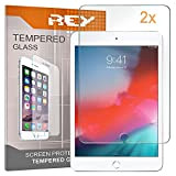 REY Pack 2X Pellicola salvaschermo per iPad Mini 5, 4, 3, 2, 1, Pellicole salvaschermo Vetro temperato, di qualità Premium ...